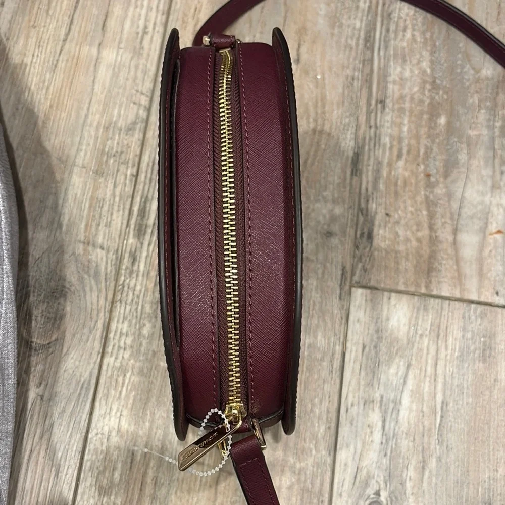 Michael Kors Red Crossbody Bag with Gold Hardware